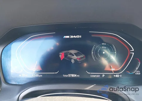 2021 BMW 3 Series M340I xDrive из США, поврежденный, VIN 3MW5U9J03M8B67653